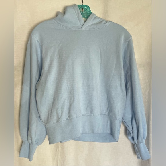 Reflex Tops - Light Blue Cropped Hoodie